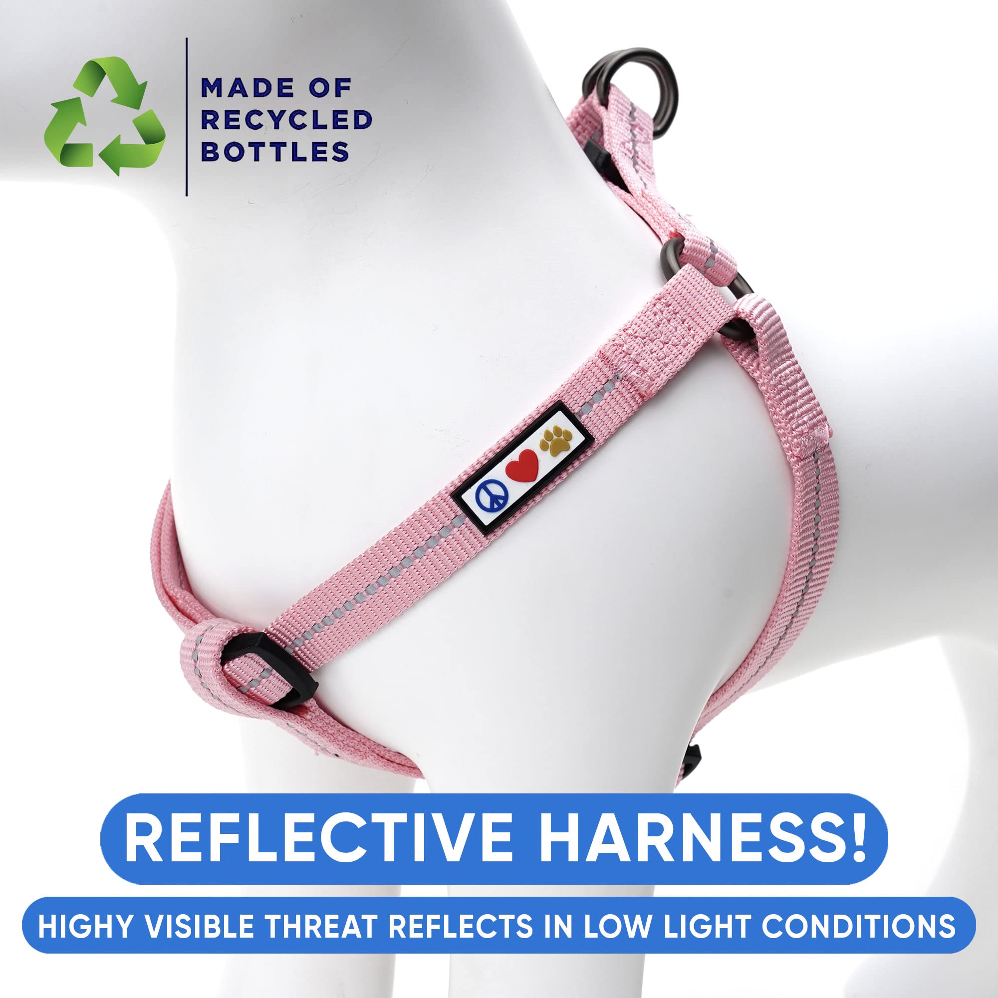 Pawtitas arnes entrada rosa facilita colocacion y evita tirones