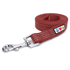 Pawtitas correa marsala-marrón de 6 ft para paseos seguros de perros medianos y grandes.