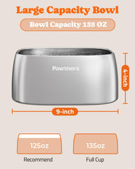 Acero inoxidable 304 de Pawtners para higiene y durabilidad.
