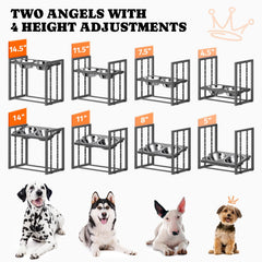 Pawtners base metalica resistente, ideal para uso diario con perros activos.