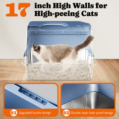Pawtners caja de arena XL, dimensiones generosas: mucho espacio para moverse.