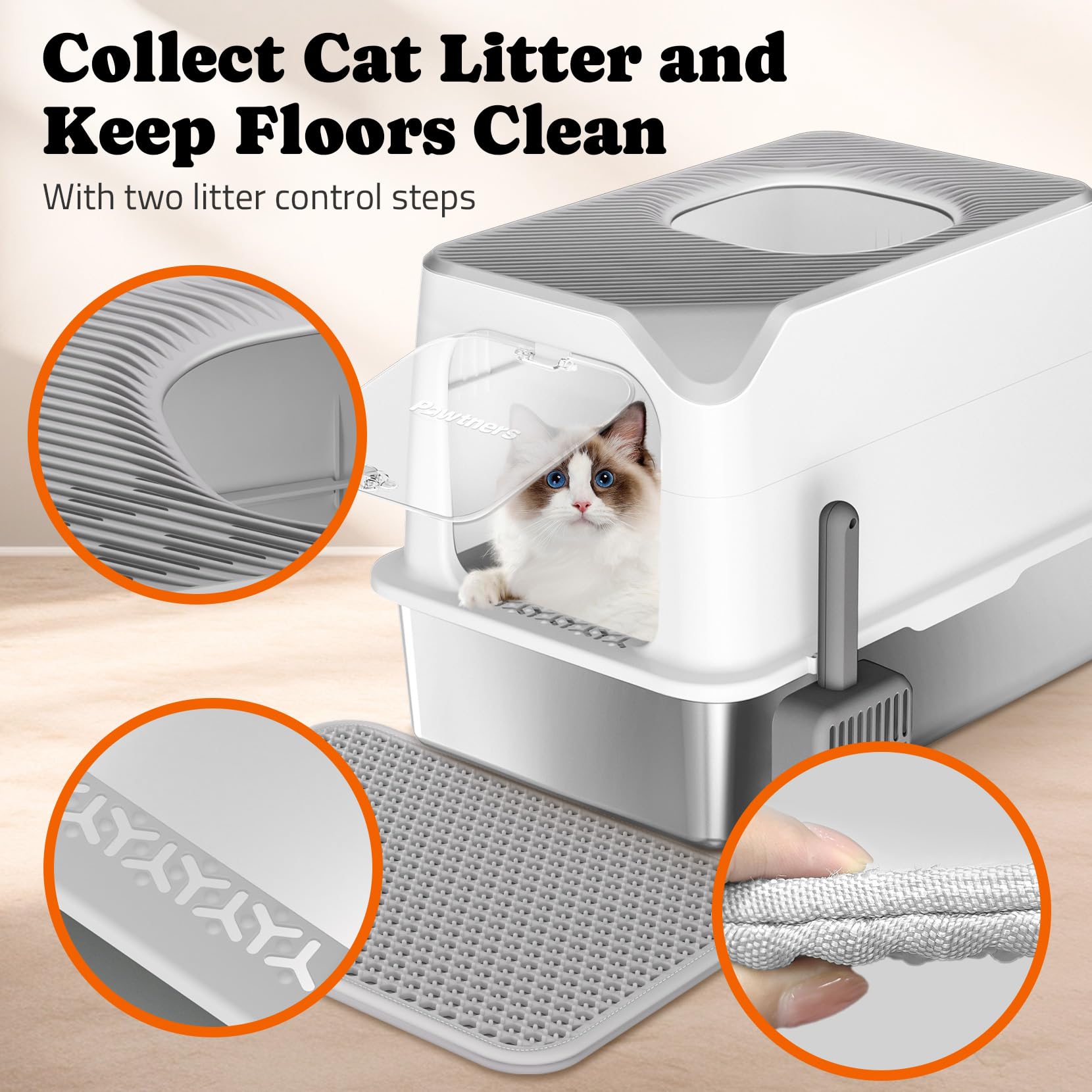 Pawtners dimensiones XL: 60,5 cm de largo para gatos grandes.