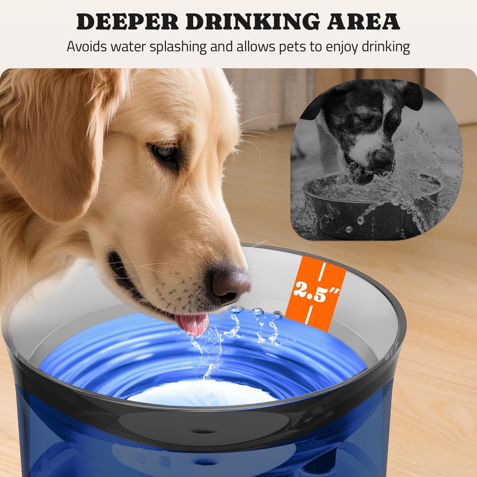 Pawtners dispensador para perros, altura de 10 pulgadas para comodidad al beber.