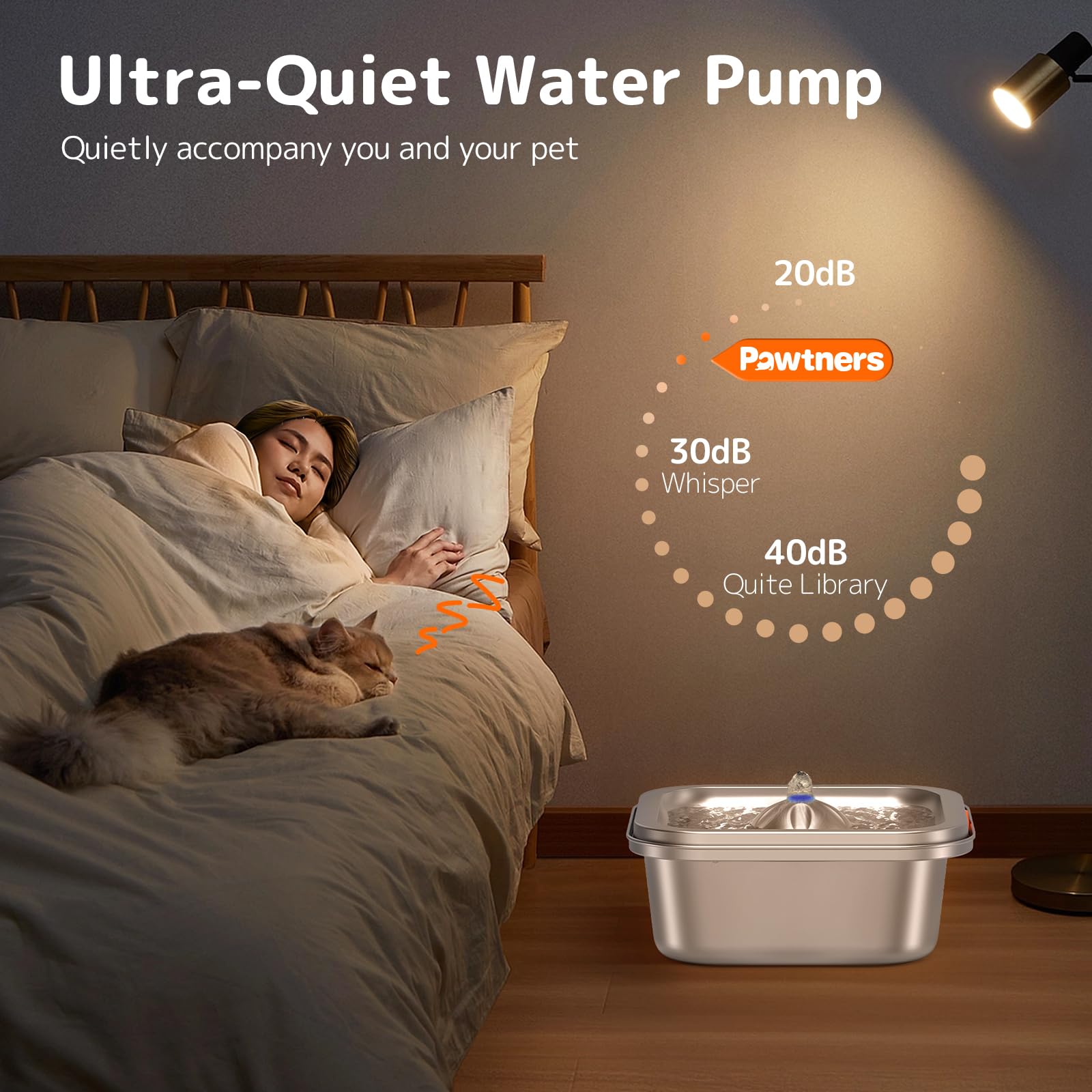 Pawtners: sistema de filtración cuádruple para agua más fresca.