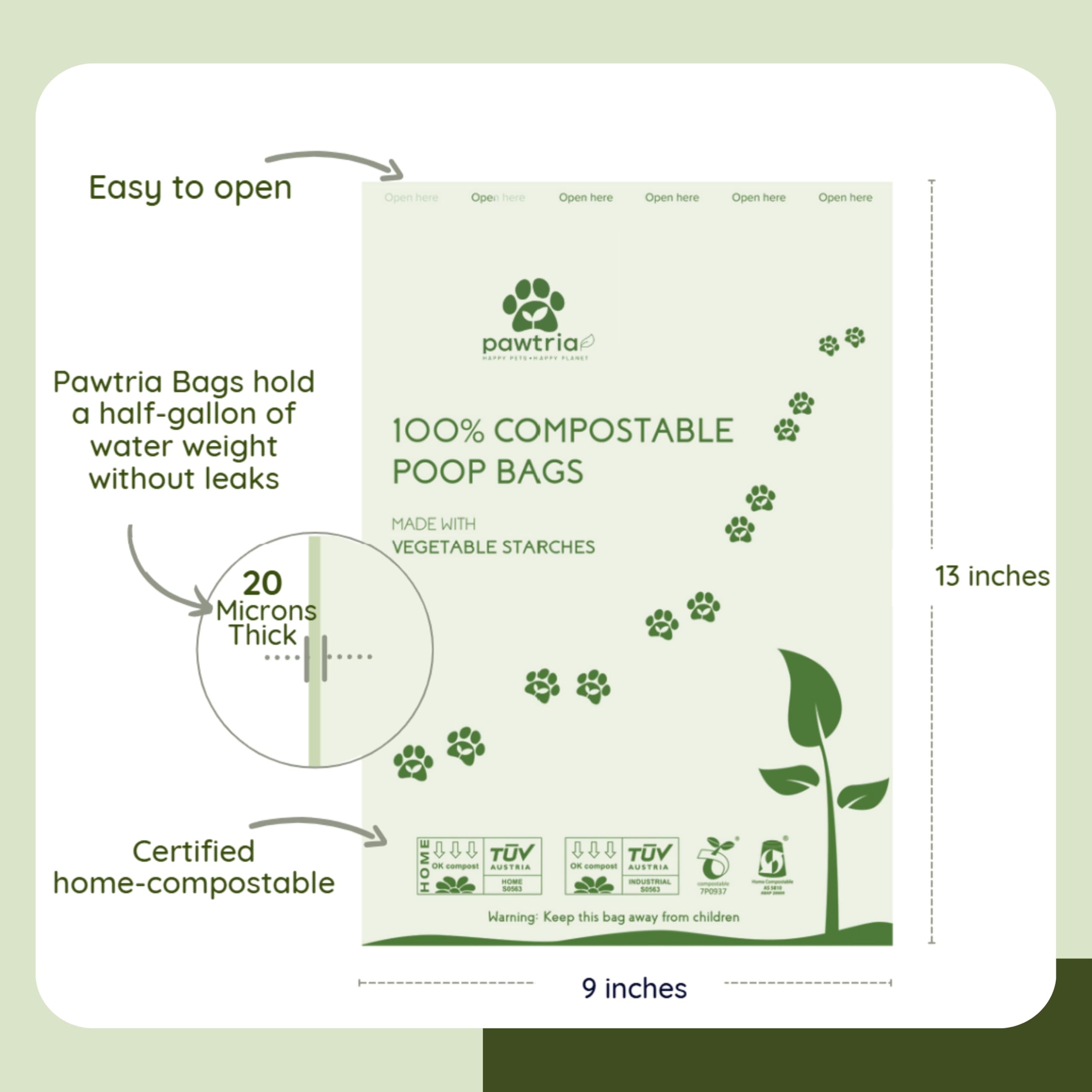Pawtopia bolsas sin pérdidas con sellado eficiente para evitar fugas.
