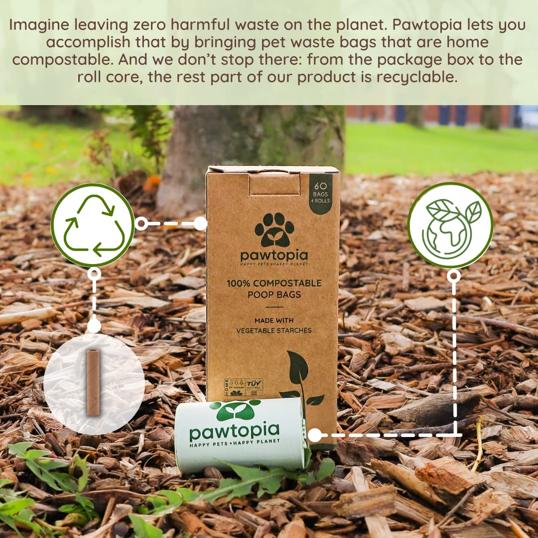 Pawtopia dispensador de bolsas para recogida rápida
