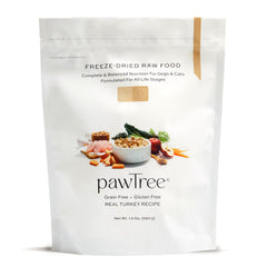 PawTree trozos de pavo liofilizados para comida rápida y sabrosa.