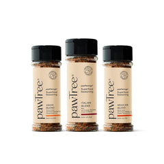 pawtree toppers en envase práctico para realzar el sabor en perros y gatos