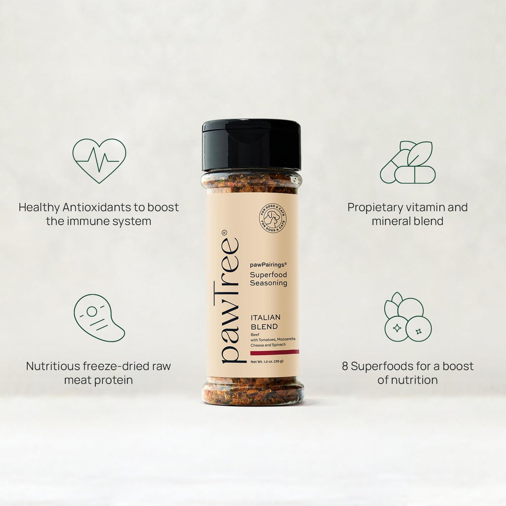 pawtree toppers ofrece variedad de sabores para platos variados
