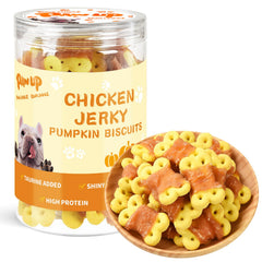 PAWUP galletas para perros de pollo envueltas en calabaza, premio ideal para entrenar