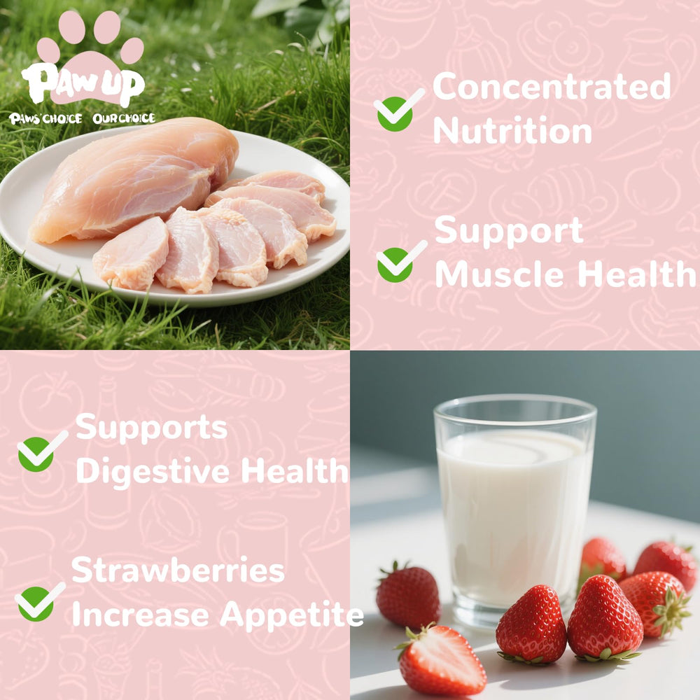 PAWUP nutrientes clave: nucleotidos y taurina para desarrollo cerebral y salud ocular.