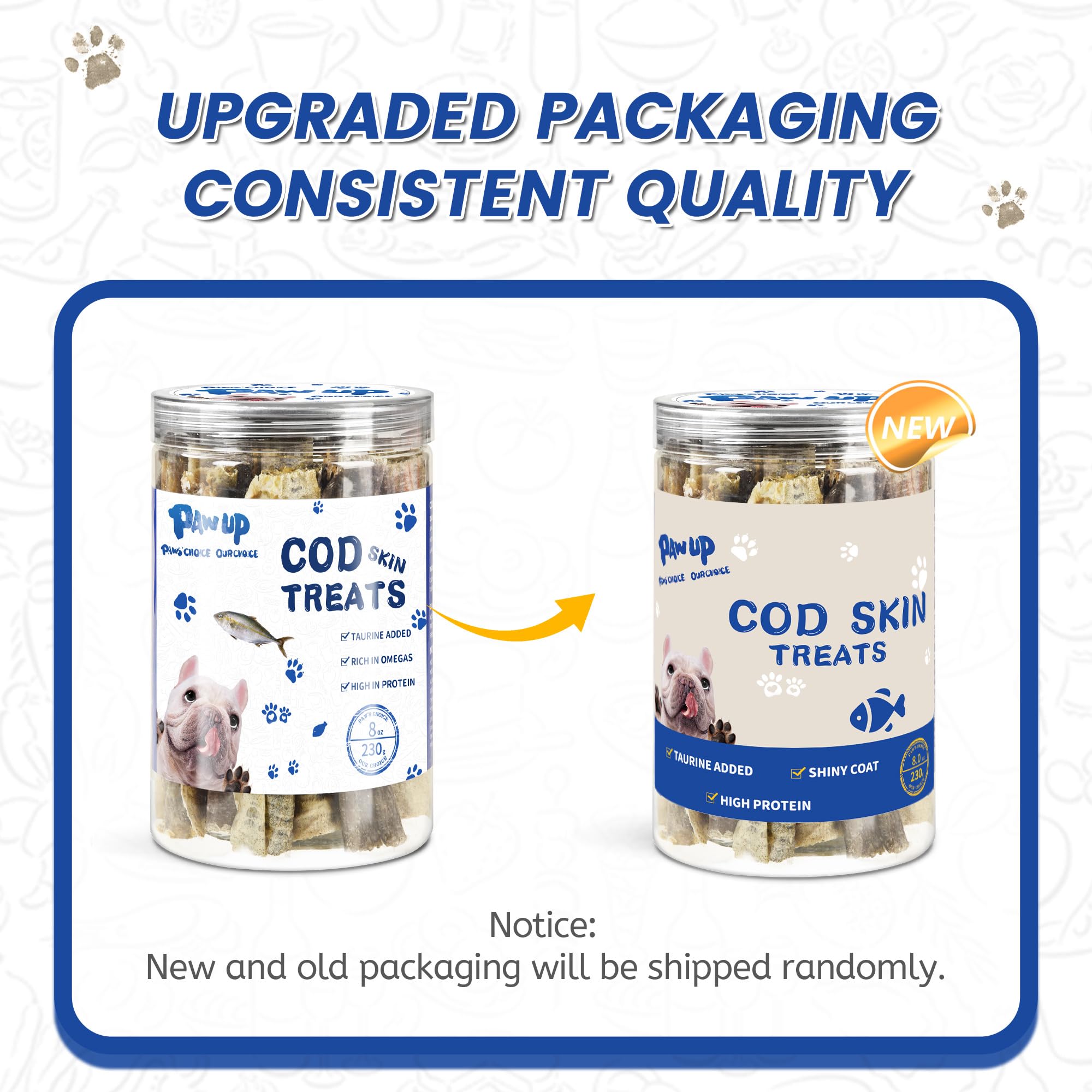 PAWUP para perros: piel de bacalao como merienda saludable