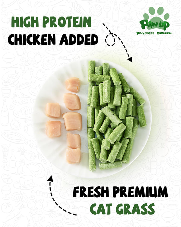 PAWUP Pedacitos crujientes de pollo con hierba, ideal para entrenamiento y recompensas