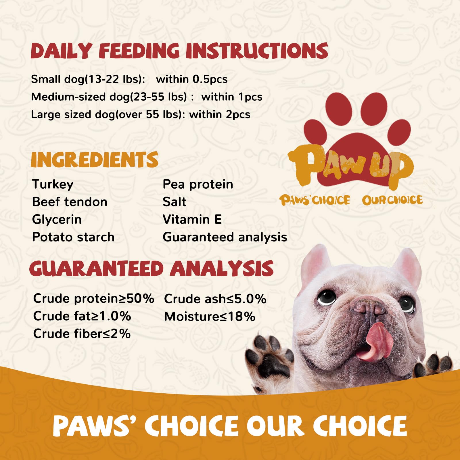 PAWUP recompensa para paseos y entrenamiento diario.