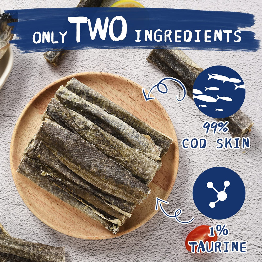 PAWUP sabor natural de bacalao en rollos masticables