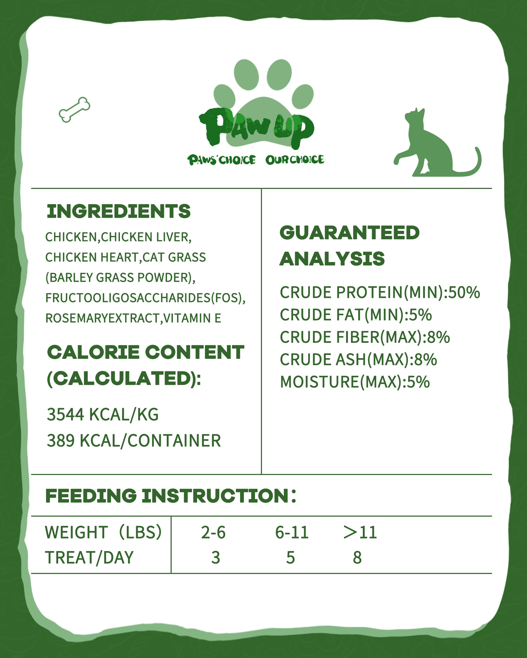 PAWUP Snack diario para gatos de interior, sabor y fibra en cada bocado