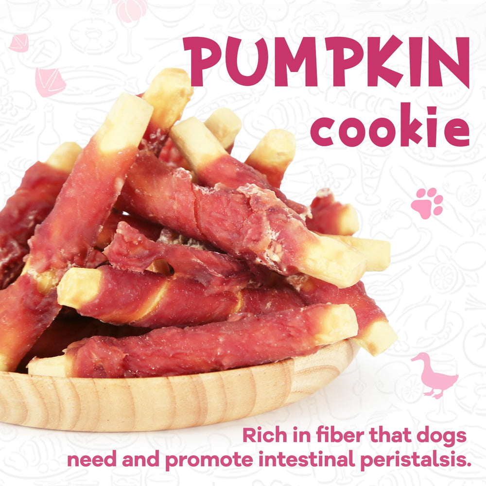 PAWUP galletas con taurina y calabaza con pato, posible apoyo a rutinas saludables.