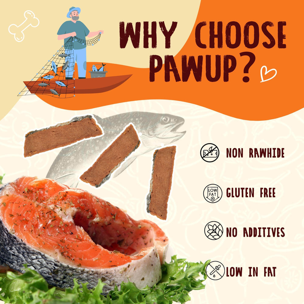 PAWUP taurina añadida en salmón para apoyo nutricional general.