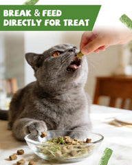 PAWUP Tazón de degustación con snack crujiente para gatos de interior