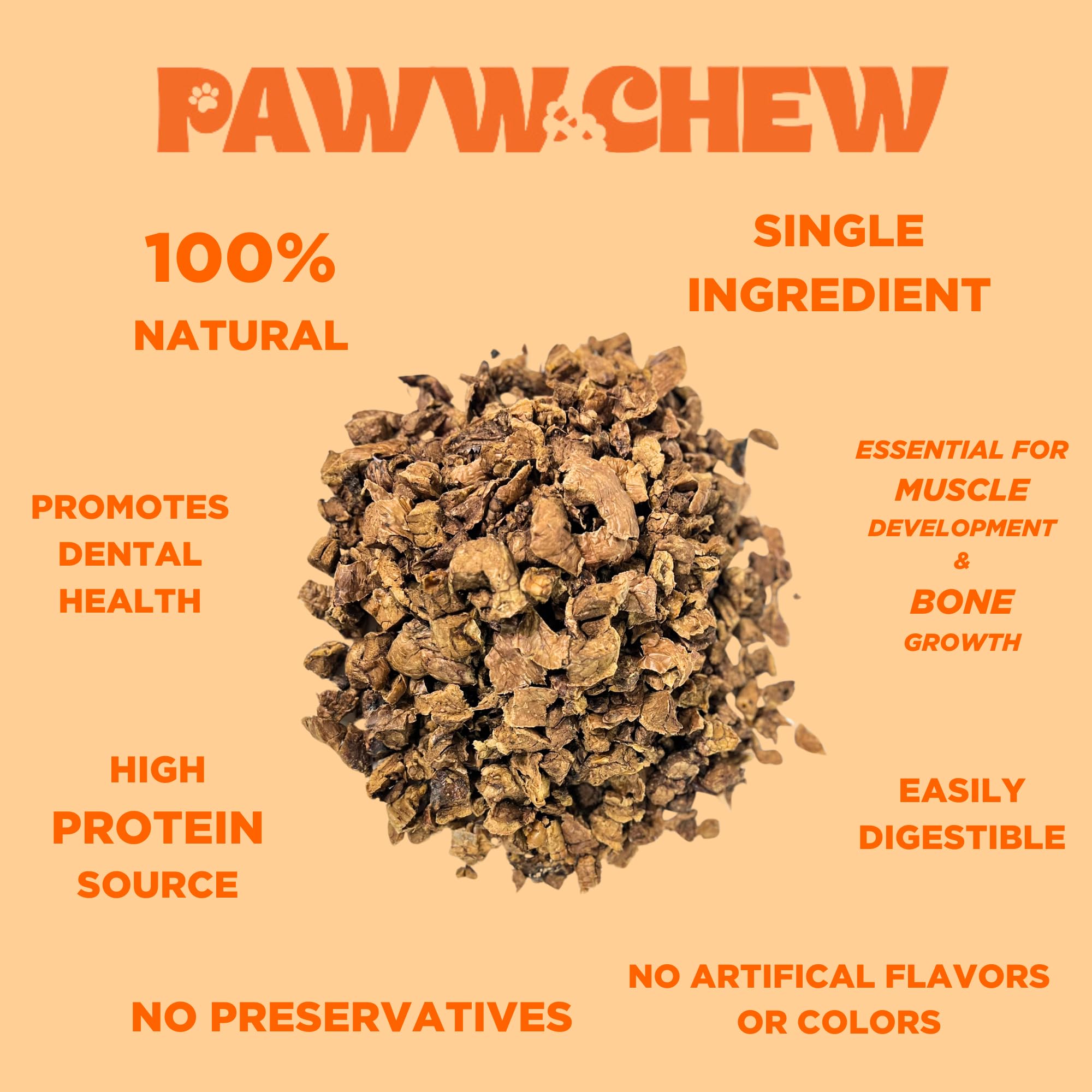 PAWW CHEW empaque de dos punto cinco libras para sesiones de entrenamiento