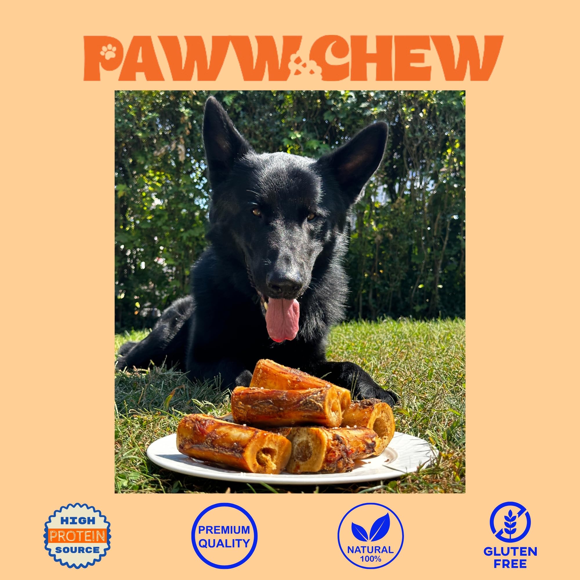 PAWW CHEW hueso duro y duradero para masticadores grandes