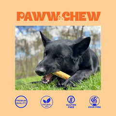 PAWW CHEW Yak Cheese Sticks para dientes; ayuda a higiene bucal.