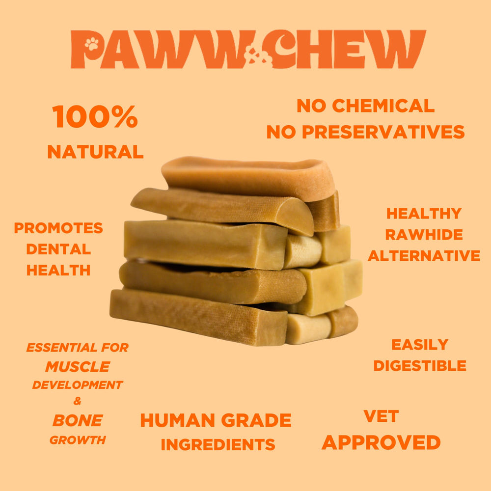 PAWW CHEW Yak Cheese Sticks sin preservantes ni químicos.