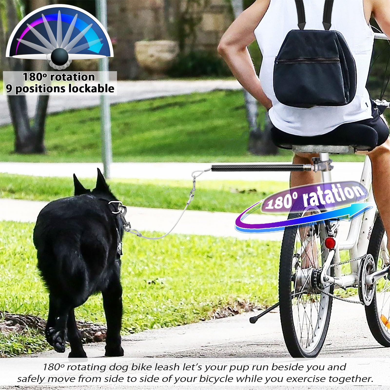 Pawxaw enganche rápido fijable para entrenamiento y seguridad en ruta