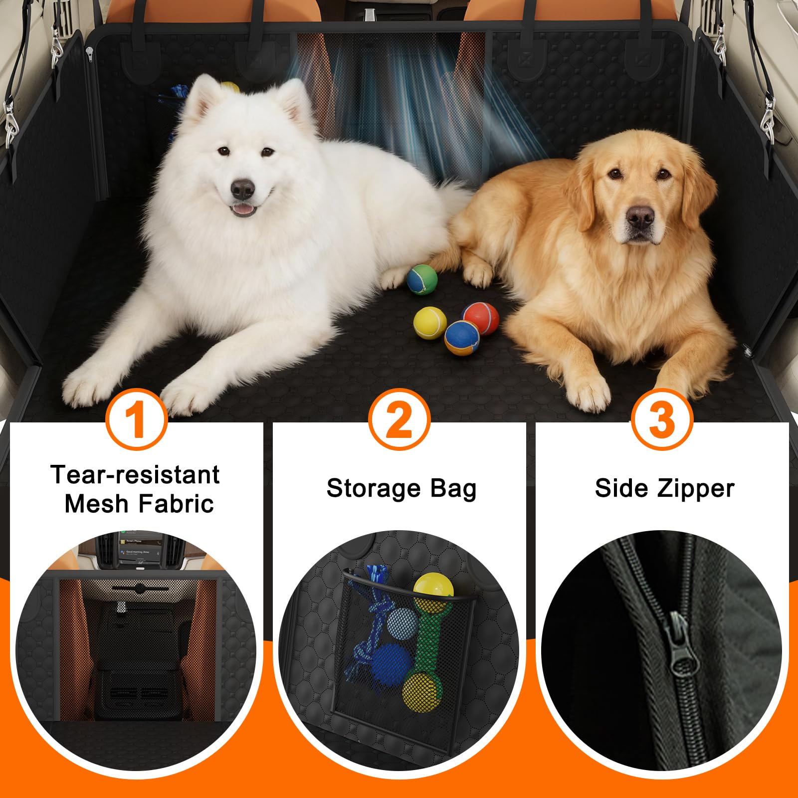 PAWYAGE bolsillo de almacenamiento lateral, acceso rápido a accesorios.
