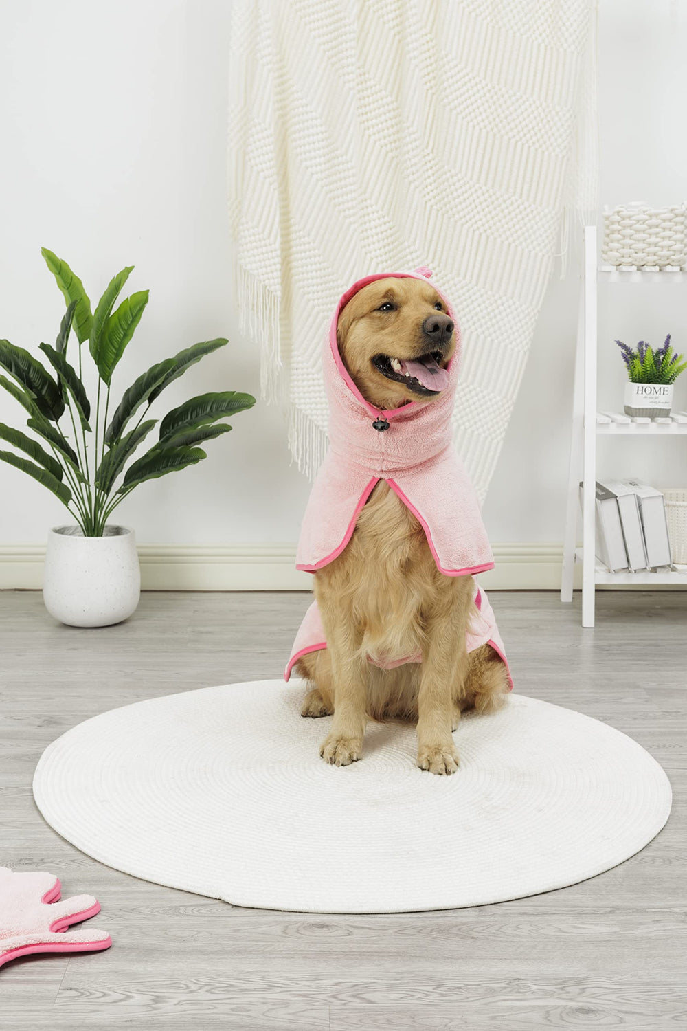 Diseño Dino rosa Pawyee para momentos de baño divertidos