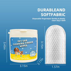 Pawyoo textura suave orejas, limpieza externa delicada para mascotas.