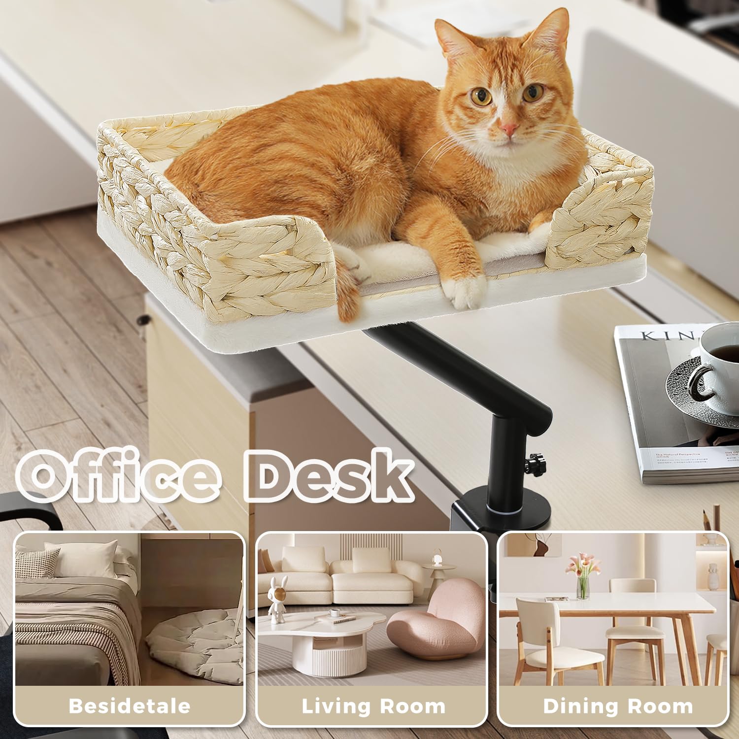 PAWZ Road acabado-blanco-mimbre: apariencia discreta que complementa la decoración.