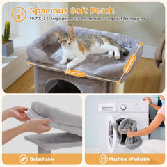 PAWZ Road árbol para gatos: dos postes de sisal para rascar