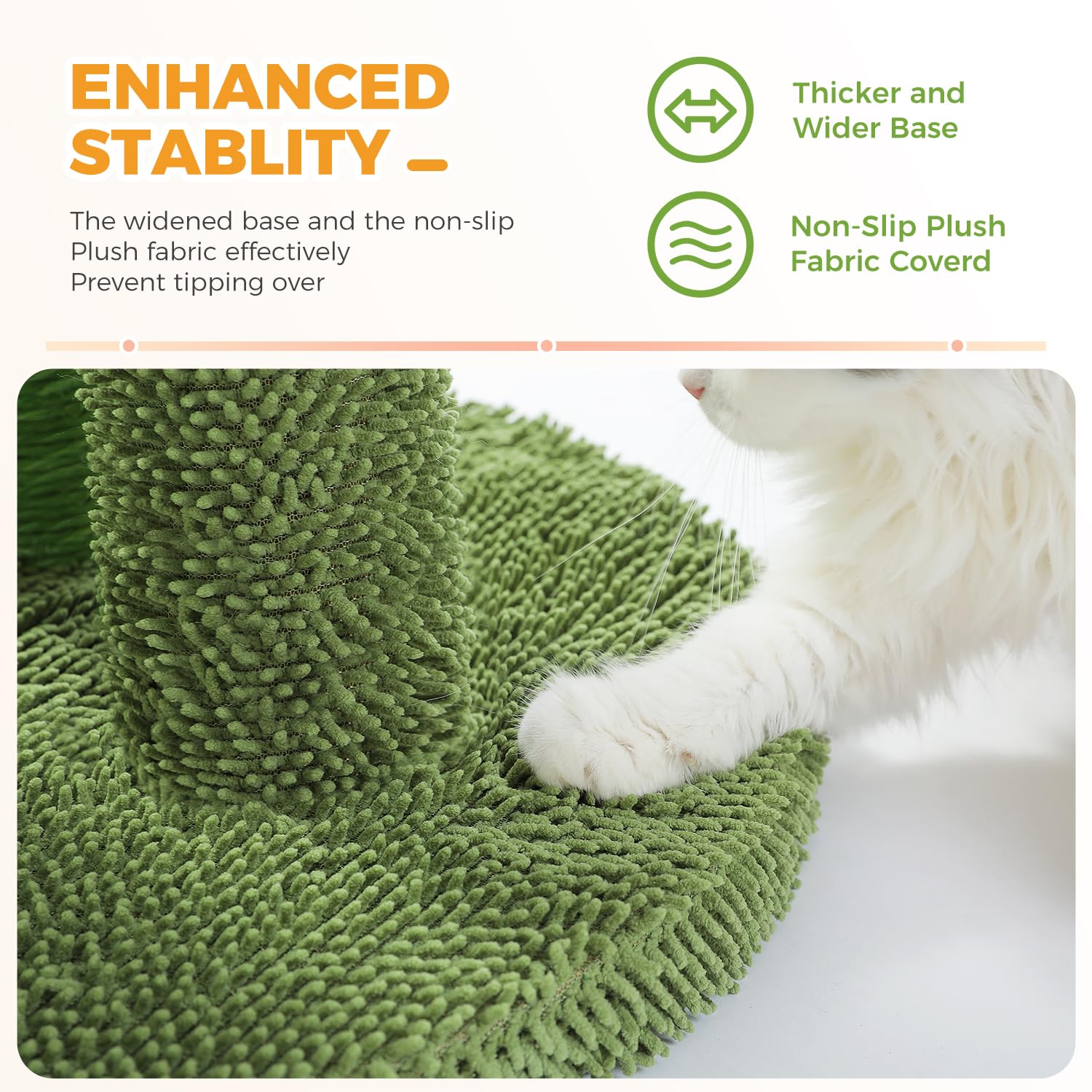PAWZ Road cactus rascador grande, soporte estable para felinos activos.
