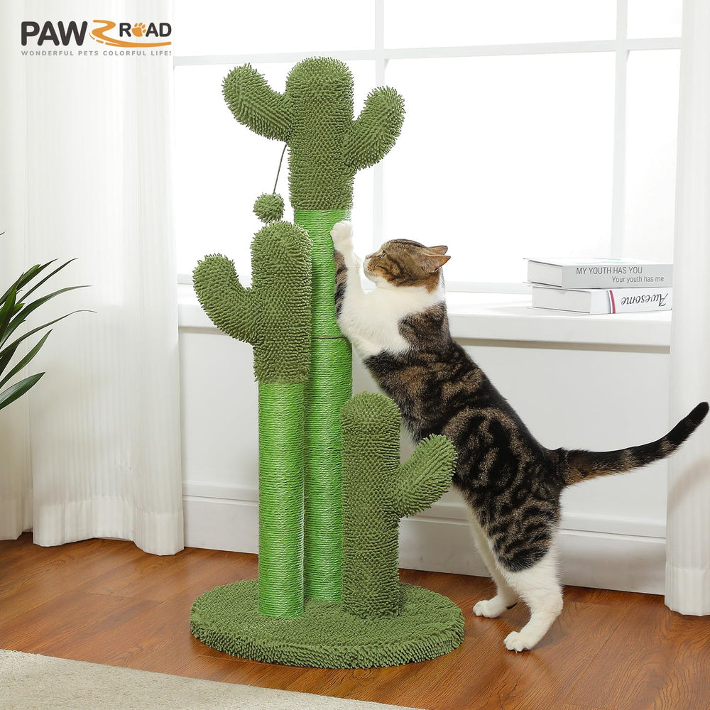PAWZ Road cactus rascador mediano, ideal para gatos pequeños y medianos.