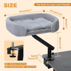 PAWZ Road cama de escritorio para gatos, soporte estable en el borde