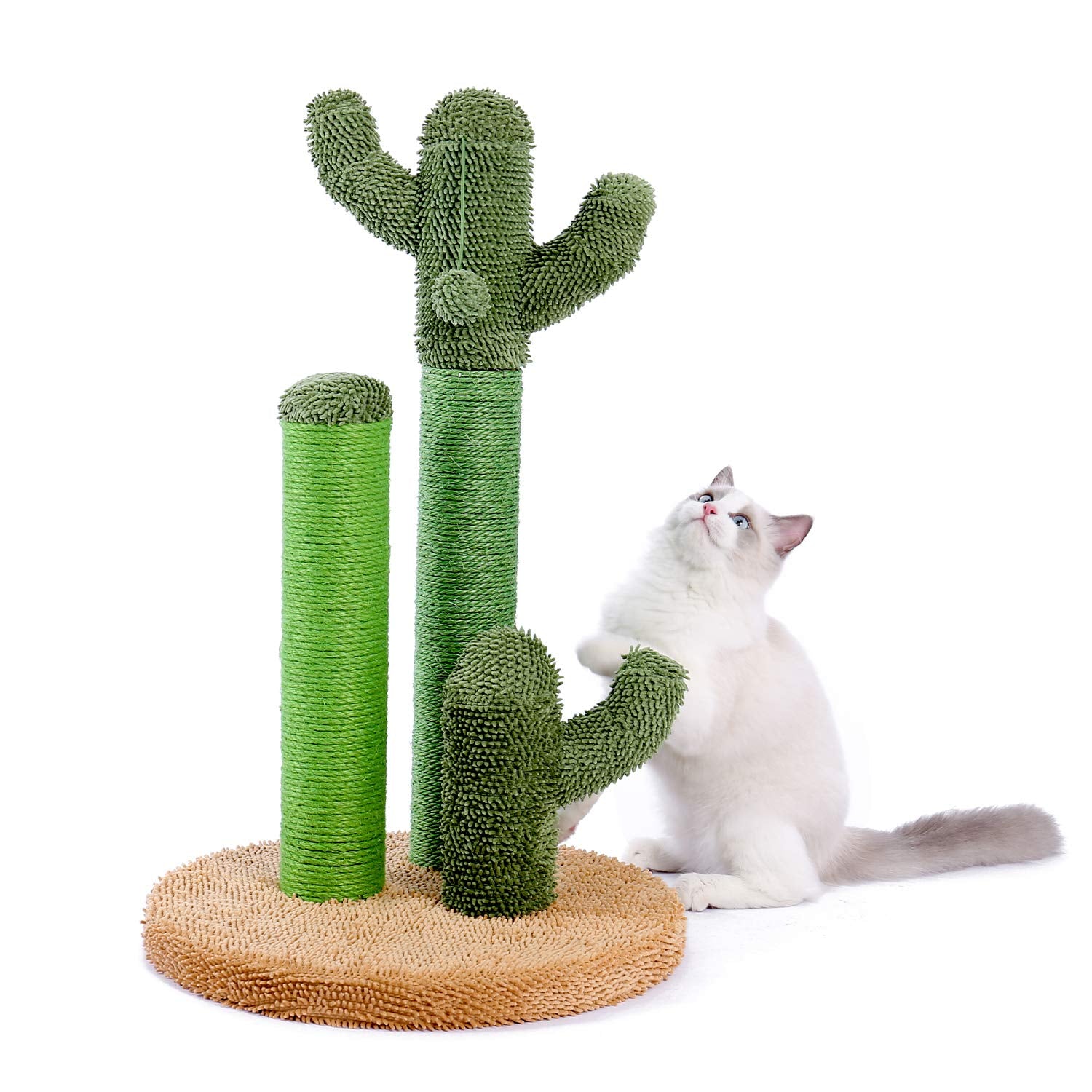 PAWZ Road: rascador cactus con tres postes para rascar y estirarse.