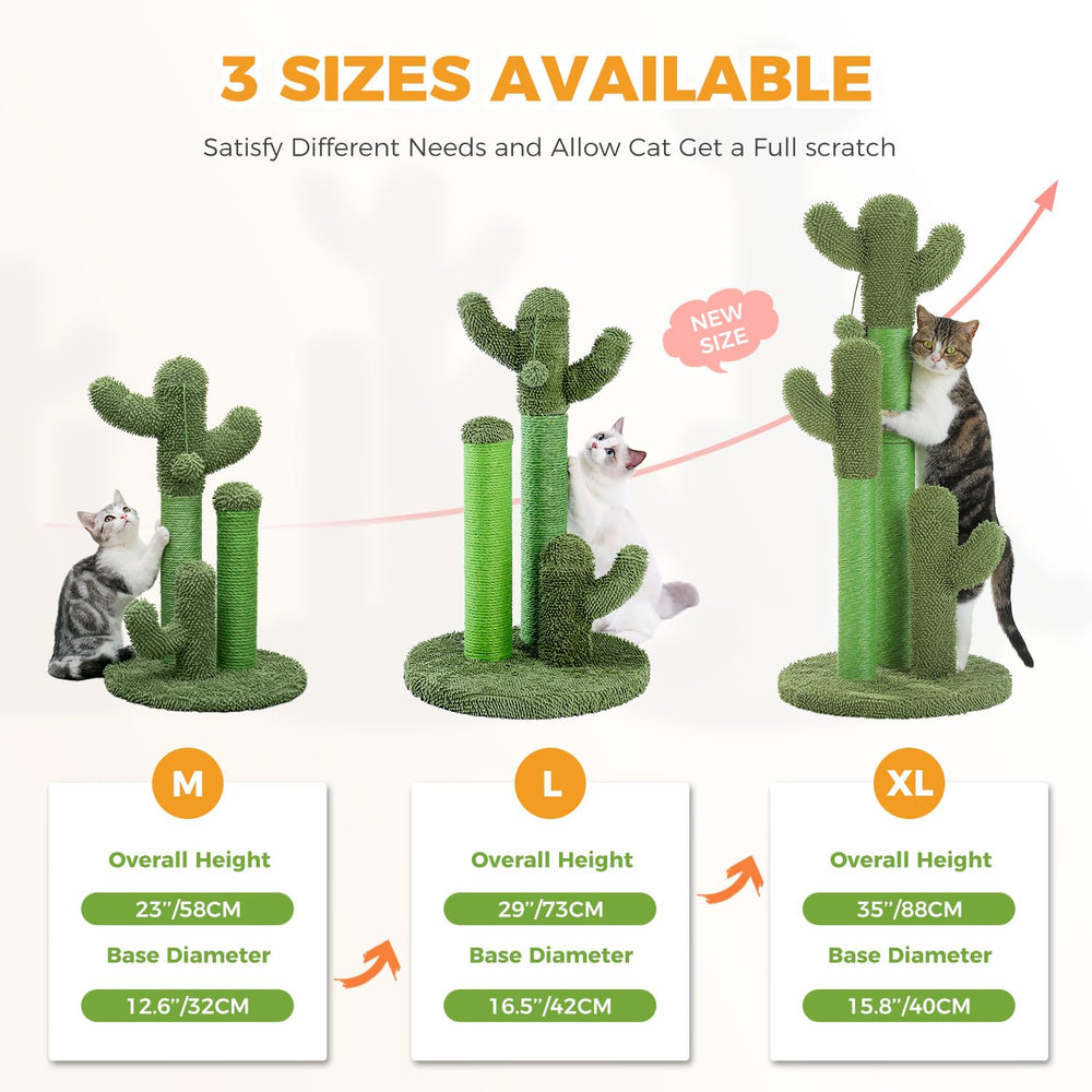 PAWZ Road postes rasca verdes de sisal para gatos y muebles