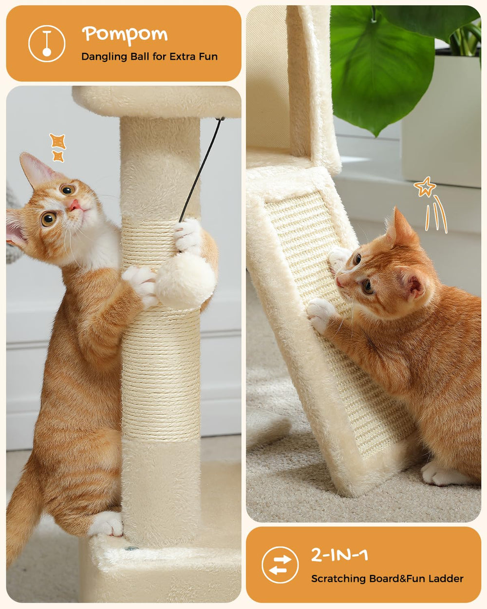 PAWZ Road postes de sisal para rascar y proteger muebles