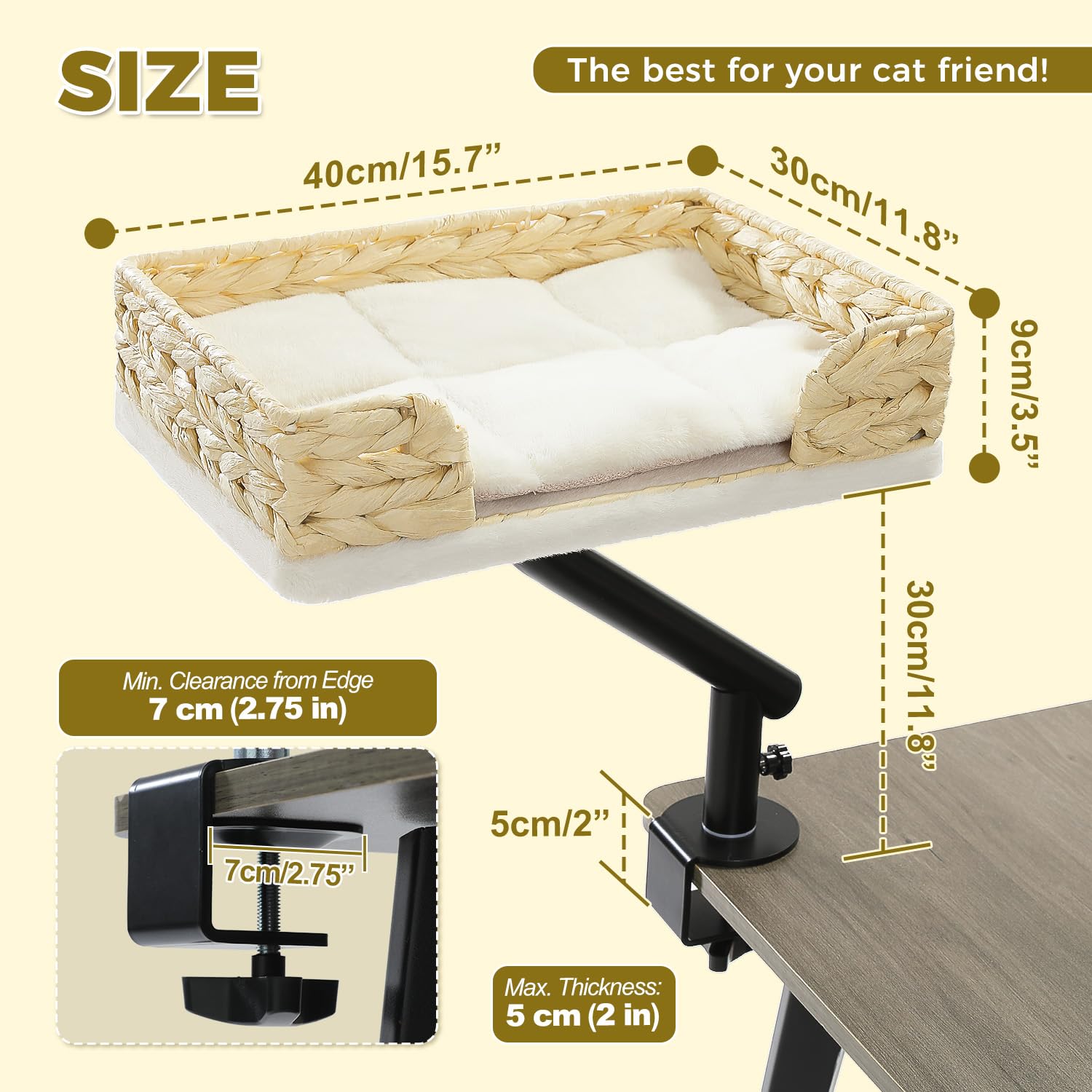 PAWZ Road rotacion-360-cama-escritorio: acceso fácil desde cualquier ángulo para tu gato.