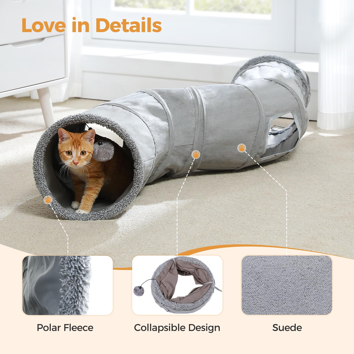 PAWZ Road tunel gato bola colgante en la entrada para diversión