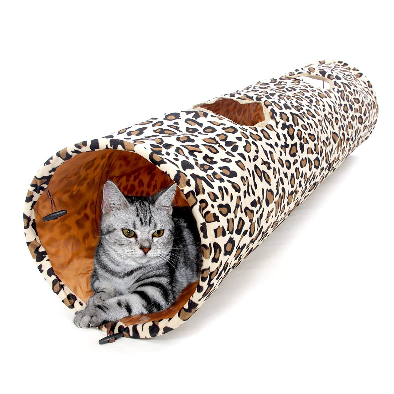 PAWZ Road tunel-gato-extra-ancho-plegable de 51 pulgadas para gatos grandes