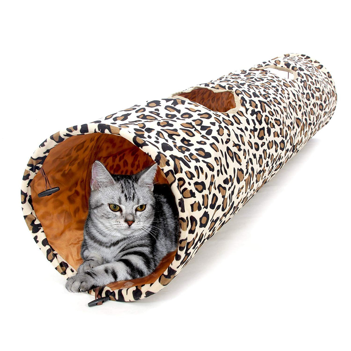 PAWZ Road tunel-gato-extra-ancho-plegable de 51 pulgadas para gatos grandes