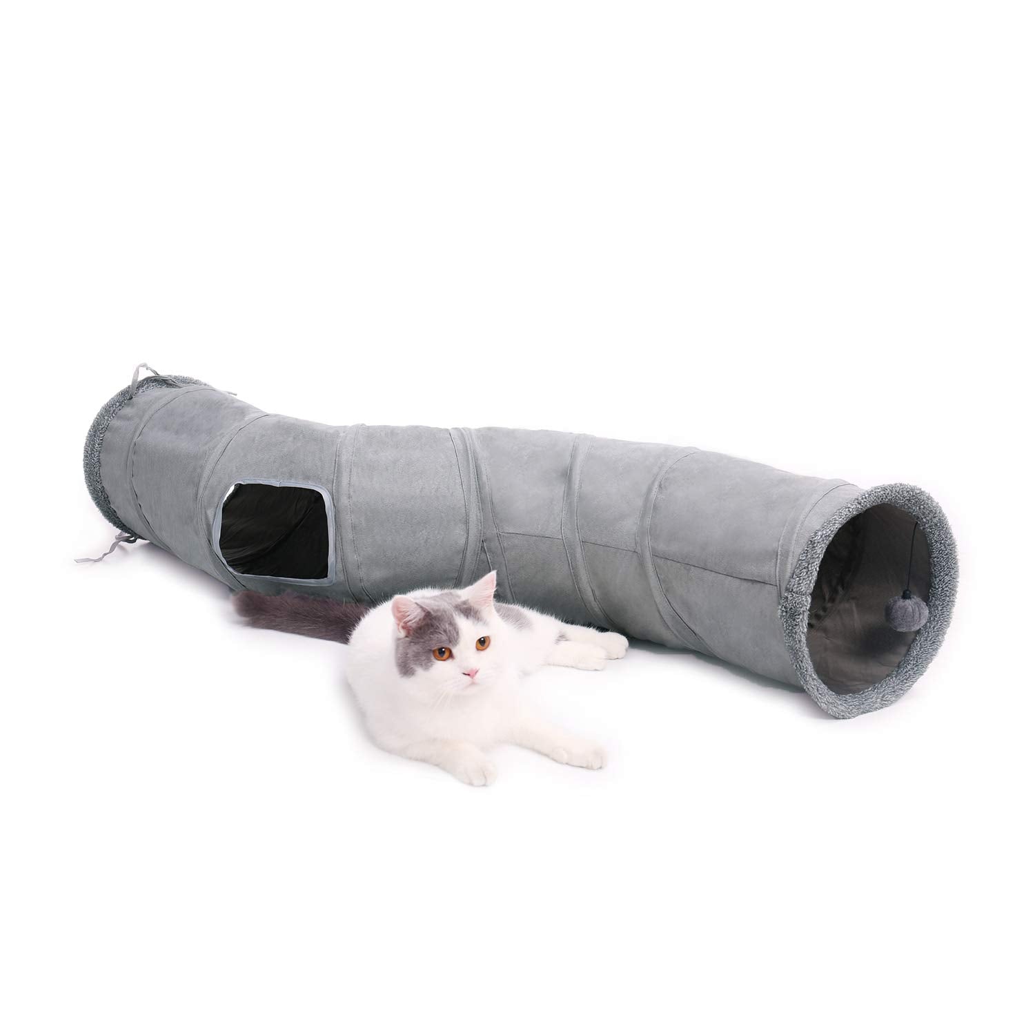 PAWZ Road tunel forma en S de 51 pulgadas para juego dinámico en casa