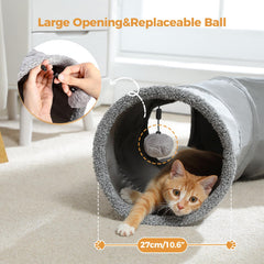 PAWZ Road tunel gato con ventana de mirilla para observar
