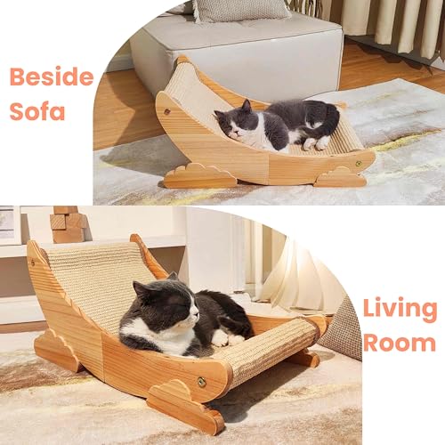 Pawzentic poste de pino natural, resistente y duradero