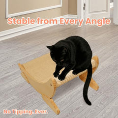 Pawzentic sillón para gatos en madera natural, cómodo y relajante