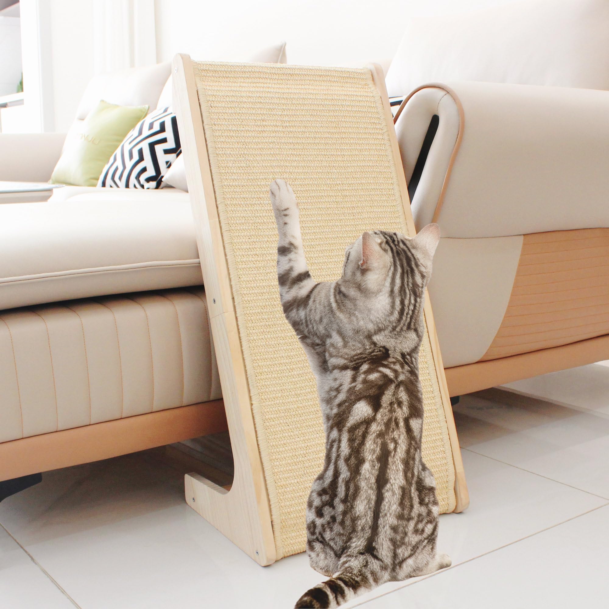 Pawzentic rampa-rascador-gato: cómodo para estirar y arañar.