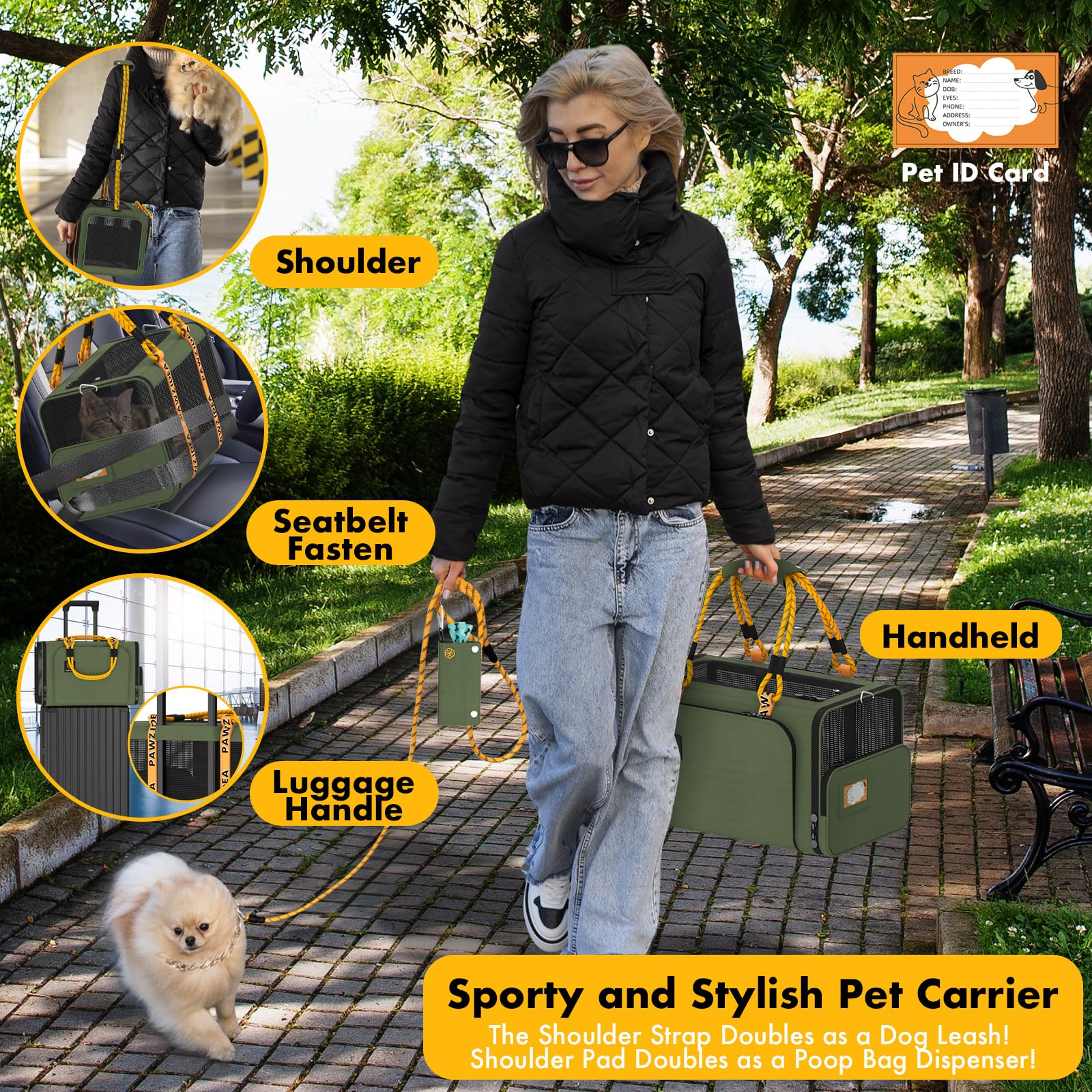 PAWZIDEA almohadilla doble lavable, comodidad y limpieza para mascotas.