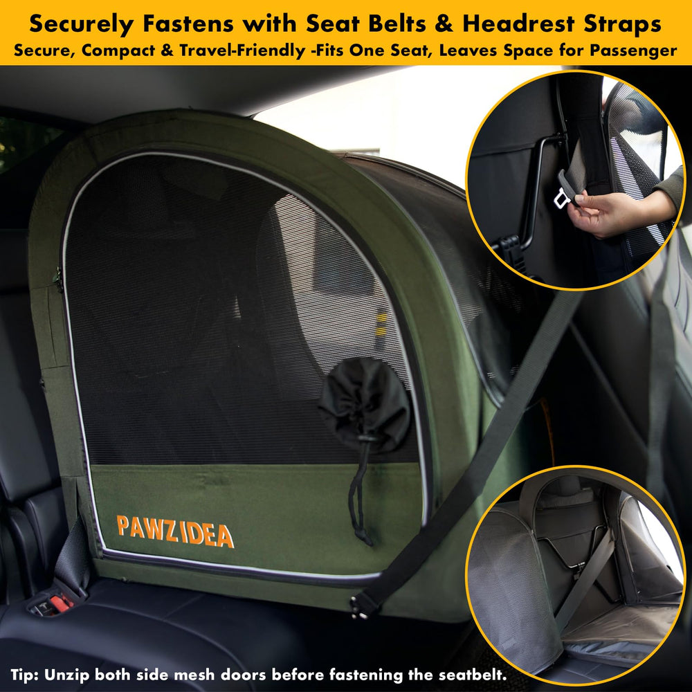 PAWZIDEA interior transpirable con malla para flujo de aire y confort.